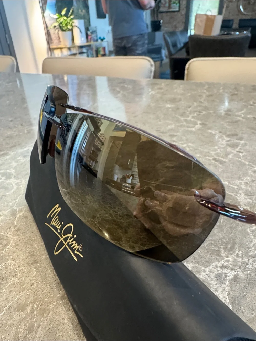 Maui Jim Lighthouse Rimless Sunglasses with x2.5 reader Lenses - Picture 9 of 11